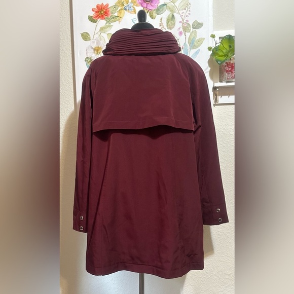 GALLERY Burgundy Hooded Coat/Jacket NWOT Size XL - Picture 3 of 12